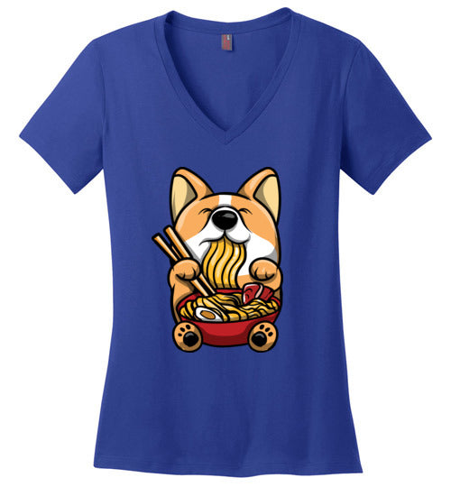 Corgi Ramen V-Neck