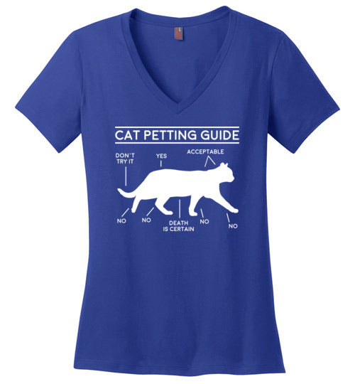 Cat Petting Guide V-Neck