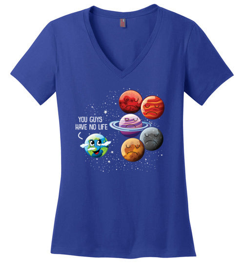 Planets No Life V-Neck