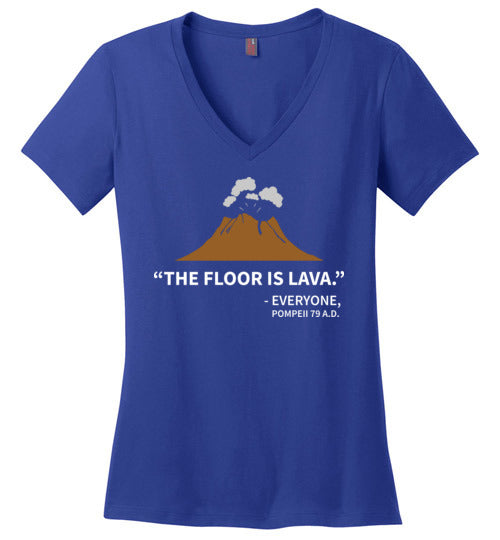 Floor Is Lava Pompeii V-Neck