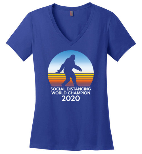 Bigfoot Social Distancing World Champion V-Neck