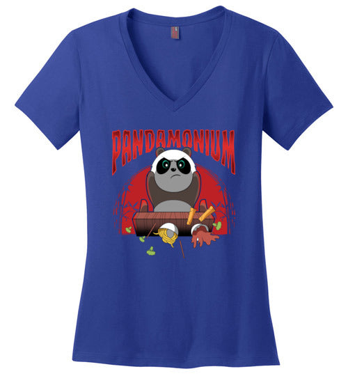 Pandamonium Panda V-Neck