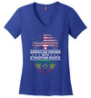American Grown With Ethiopian Roots V-Neck