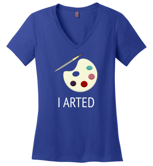 I Arted V-Neck