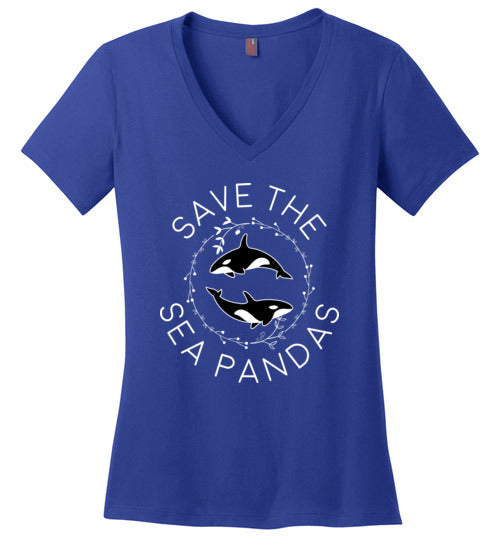 Save The Sea Pandas V-Neck