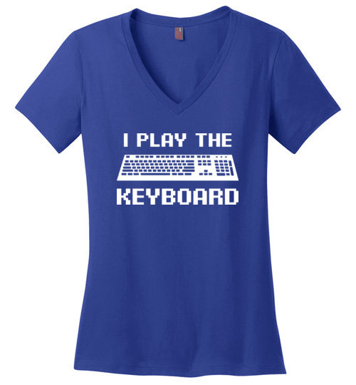 I Play The Keyboard V-Neck