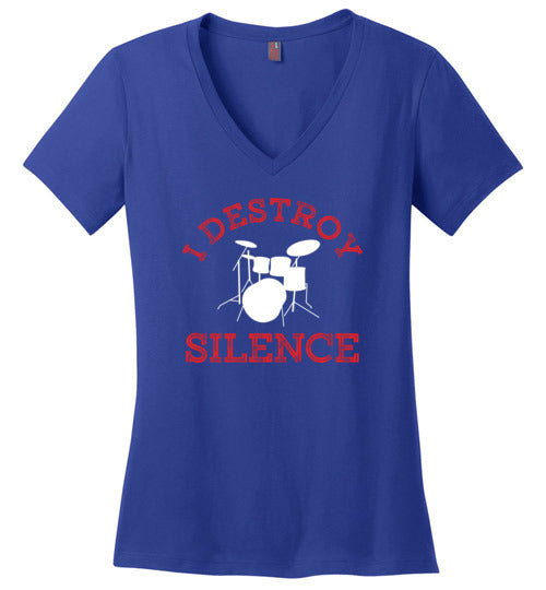 Drummer Destroy Silence V-Neck