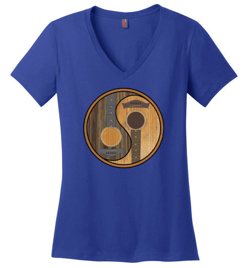 Guitar Yin-Yang V-Neck