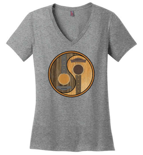 Guitar Yin-Yang V-Neck