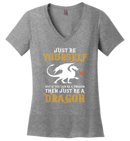 Just Be Yourself Dragon V-Neck
