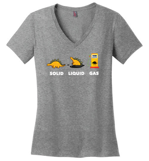 Dinosaur Solid Liquid Gas V-Neck