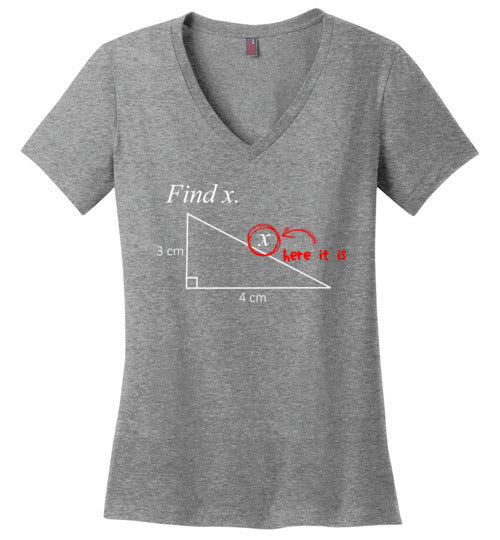Math Find X V-Neck