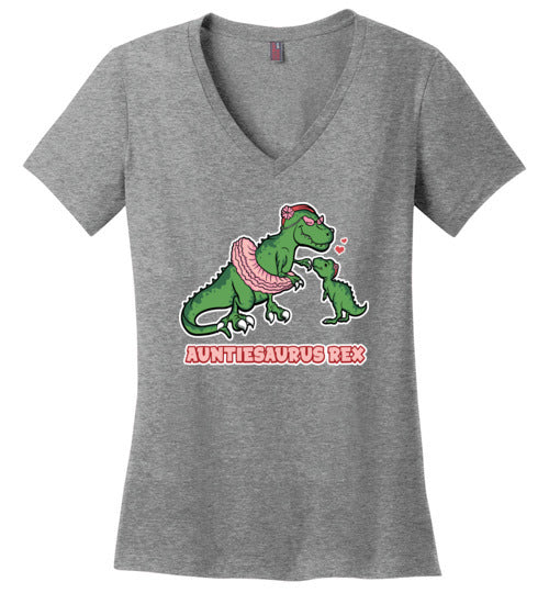 Auntiesaurus Rex V-Neck