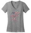 Bass Flag Fishing V-Neck