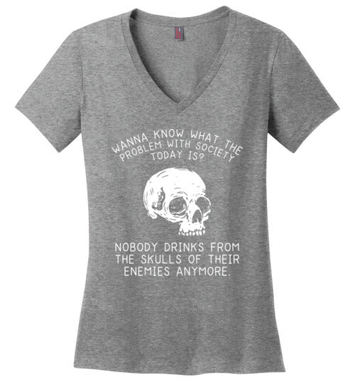 Drink From Skulls V-Neck