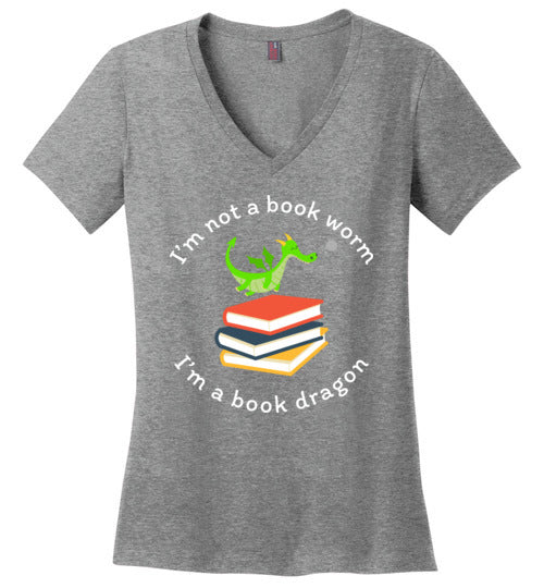 Book Dragon V-Neck