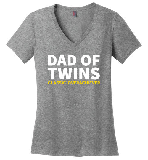 Dad Of Twins Overachiever V-Neck