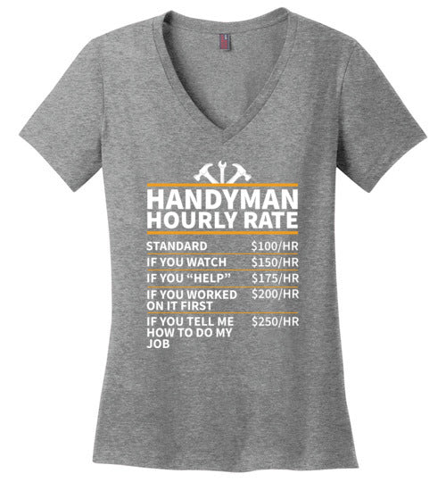 Handyman Hourly Rate V-Neck
