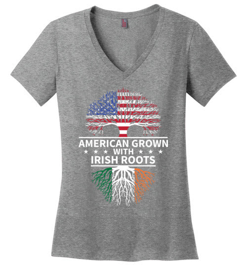 American Grown With Irish Roots V-Neck