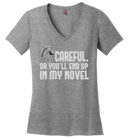 Careful Novel V-Neck