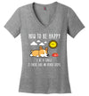 How To Be Happy Corgi V-Neck