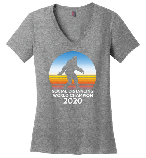 Bigfoot Social Distancing World Champion V-Neck