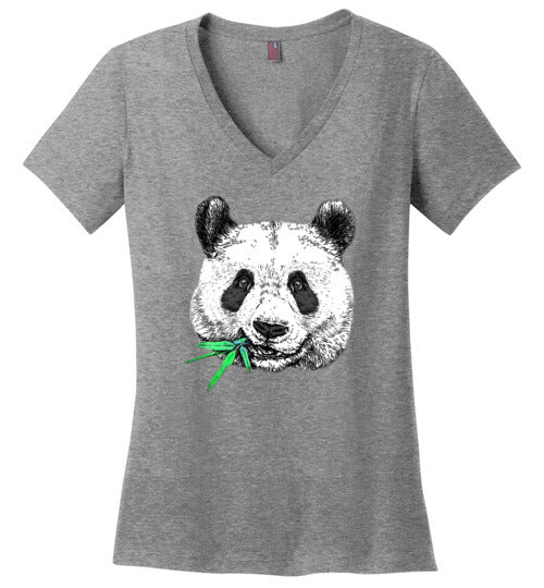 Panda Face V-Neck