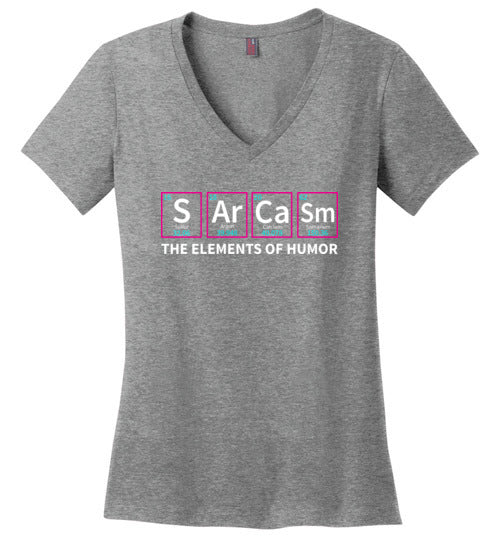 Sarcasm Elements of Humor V-Neck