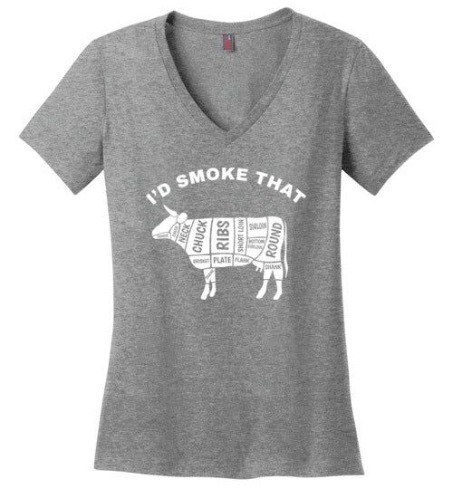 Id Smoke That Beef BBQ V-Neck