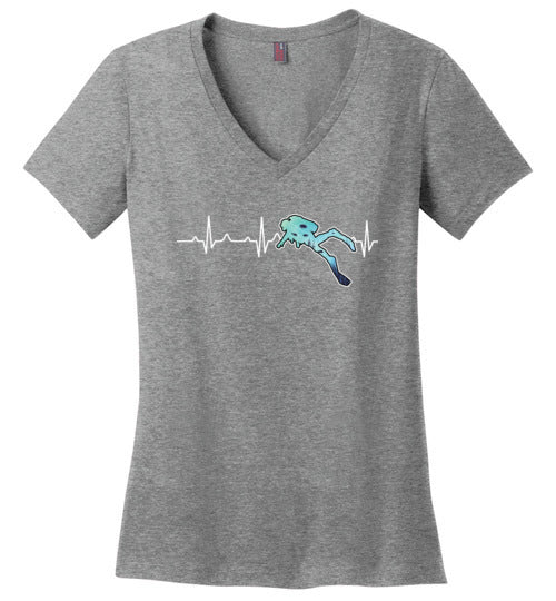 Scuba Heartbeat V-Neck