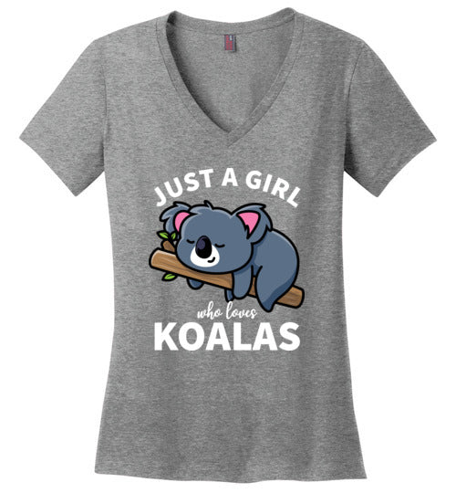 Just a girl who loves koalas V-Neck