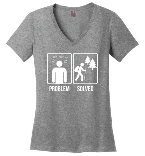 Problem Solved Hiking V-neck
