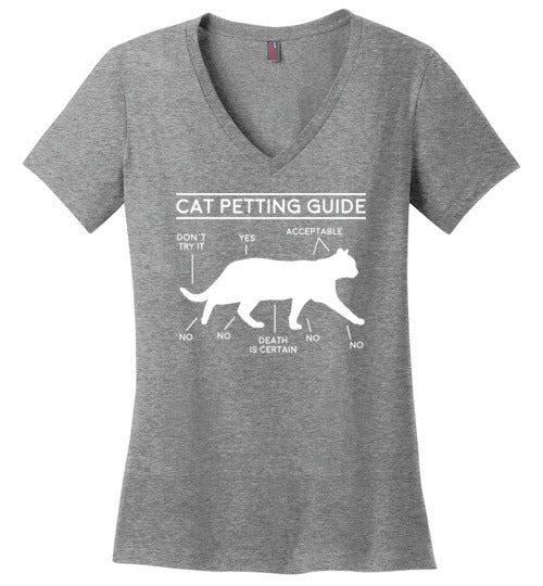 Cat Petting Guide V-Neck