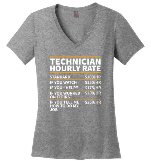 Technician Hourly Rate V-Neck