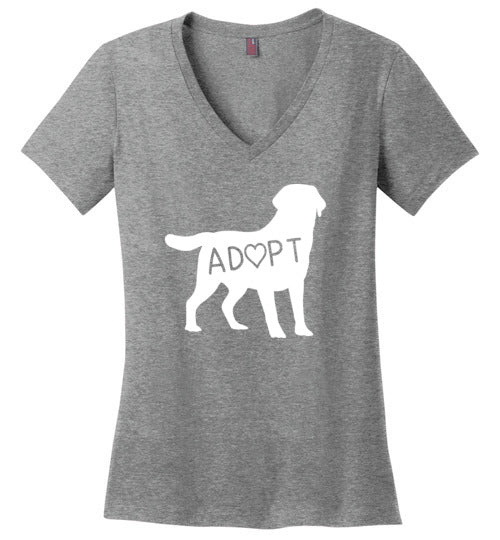 Adopt Dog V-Neck