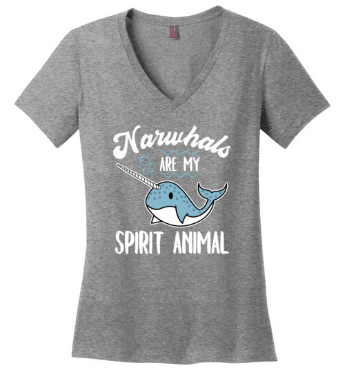 Narwhals Spirit Animal V-Neck