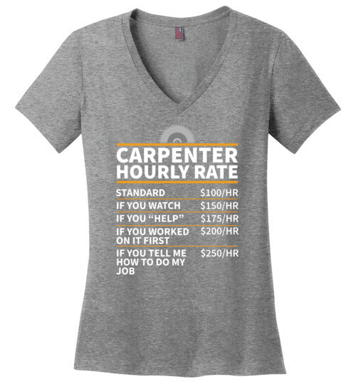 Carpenter Hourly Rate V-Neck