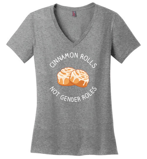 Cinnamon Rolls Not Gender Rolls V-Neck