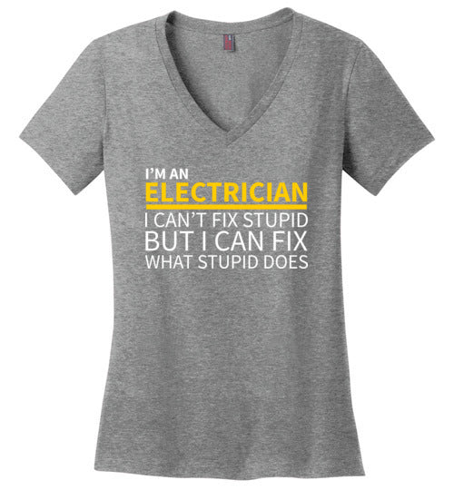 Electrician Cant Fix Stupid V-Neck
