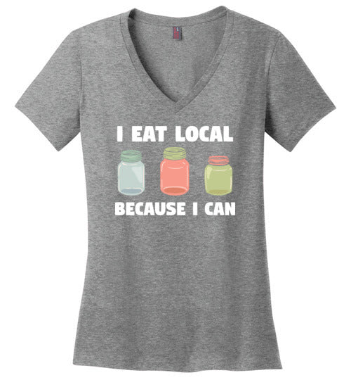 Canning Eat Local V-Neck