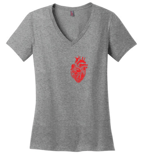 Anatomical Heart V-Neck
