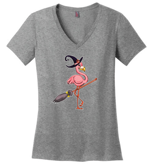 Flamingo Witch V-Neck
