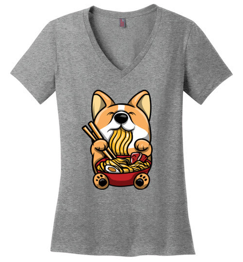Corgi Ramen V-Neck