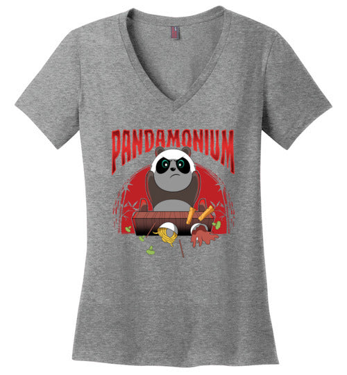 Pandamonium Panda V-Neck