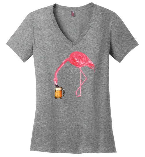 Flamingo Beer V-Neck