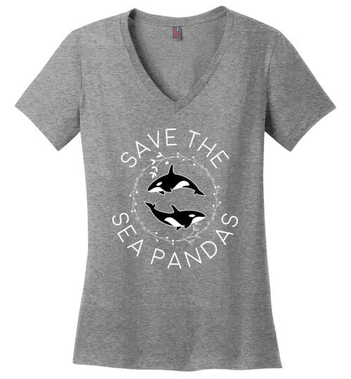 Save The Sea Pandas V-Neck