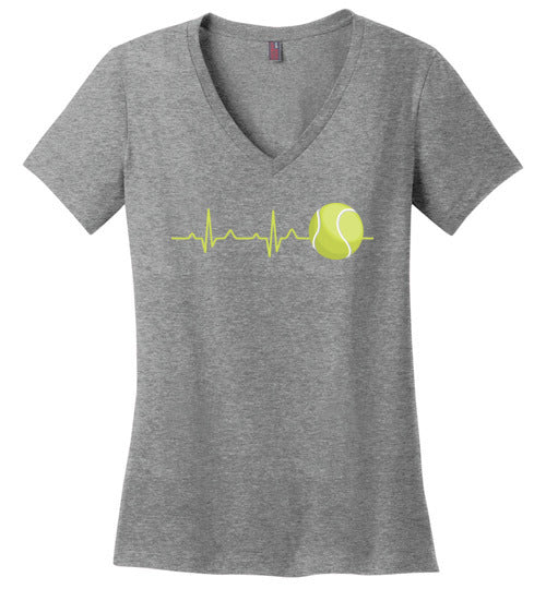 Tennis Heartbeat V-Neck