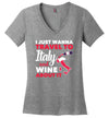 Italy Wine Travel V-Neck