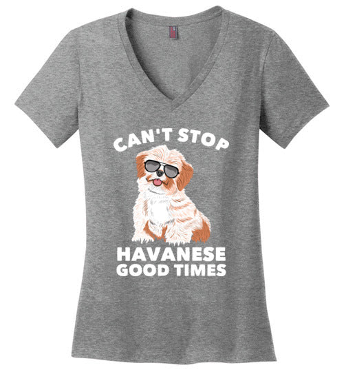 Cant Stop Havanese V-Neck