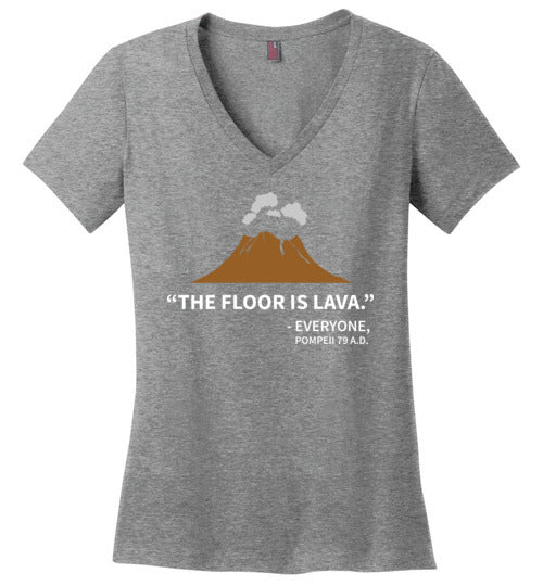 Floor Is Lava Pompeii V-Neck